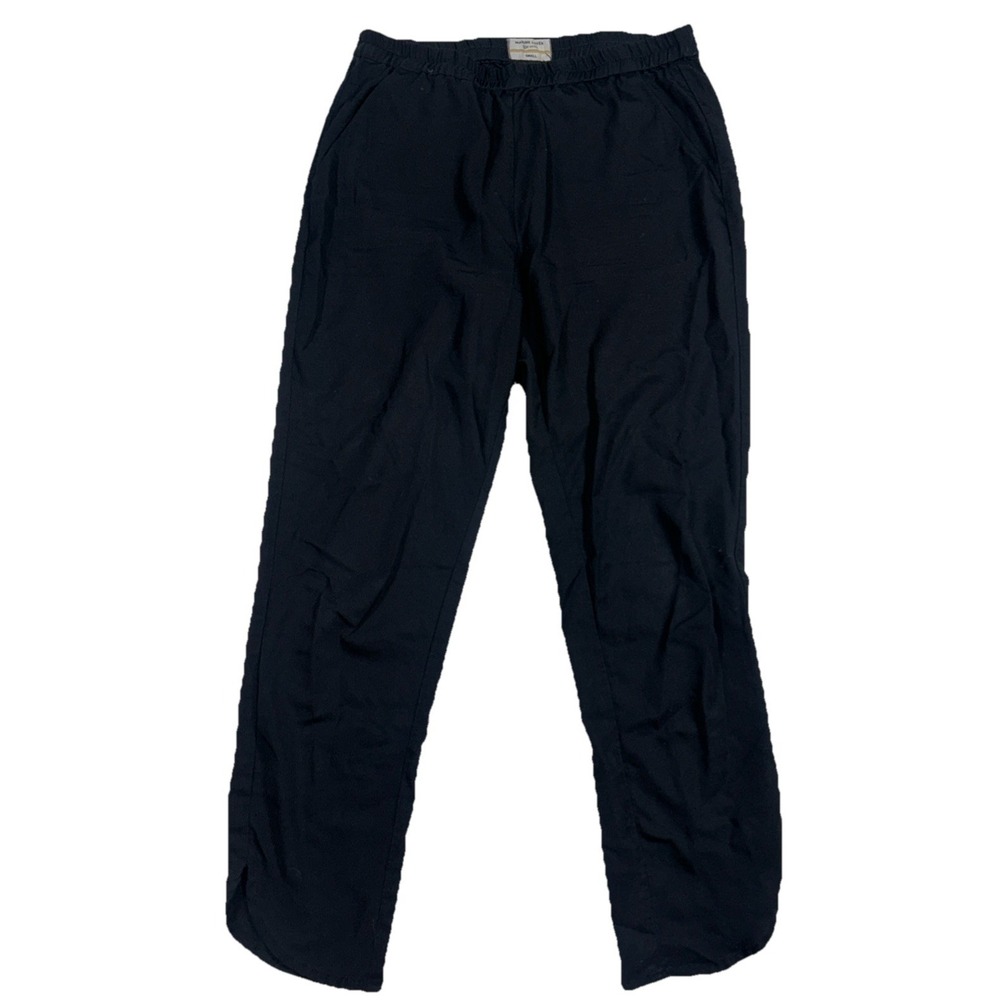 Marine Layer Pants‎ Women Small Black Allison Re-Spun Elastic Waist Soft Stretch